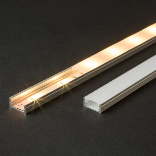 Opalafdækning til aluminiums-LED-profil