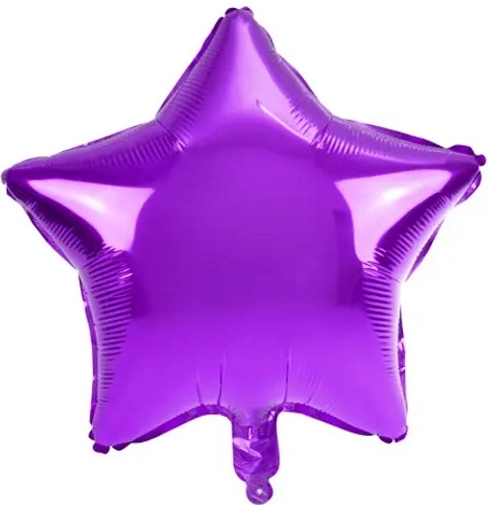 Folieballon stjerne stor lilla