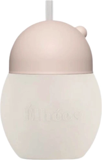 Élhée lærekop med sugerør Coconut 240 ml Sand Nude - 1 stk.
