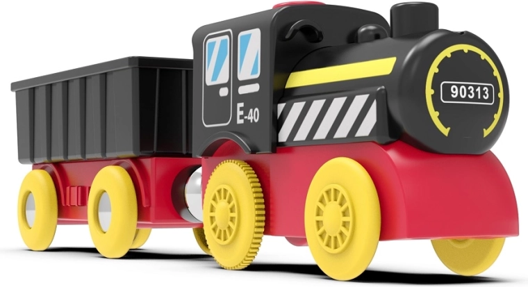 2Kids Toys dampdrevet godstog på batteri med vogn - 1 stk.