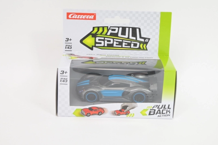 Carrera Pull Speed hypercar 1:43 antracitblå