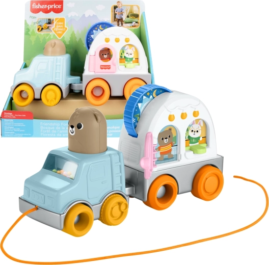 Fisher-Price træklegetøj – lærerig camper til babyer