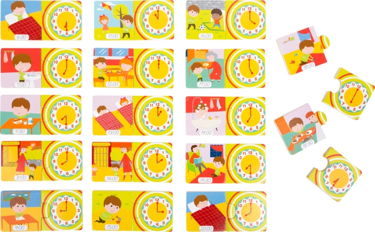 Small Foot Træpuslespil Ur