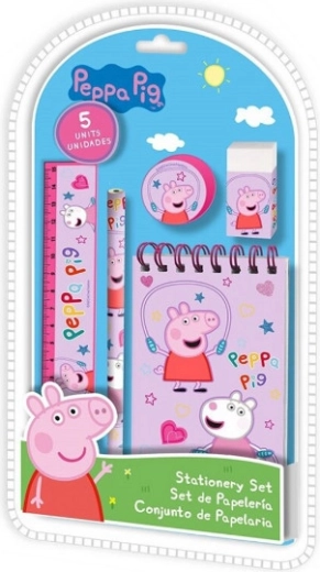 Skrivesæt med Peppa Pig-motiv