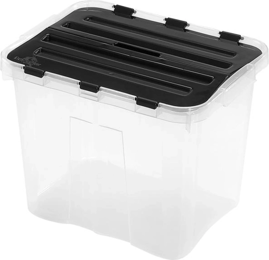 Plastopbevaringsboks med låg HEIDRUN Classic 24 l