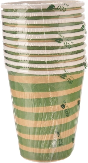 Papirkopper Jungle grønne 250 ml (10 stk.)