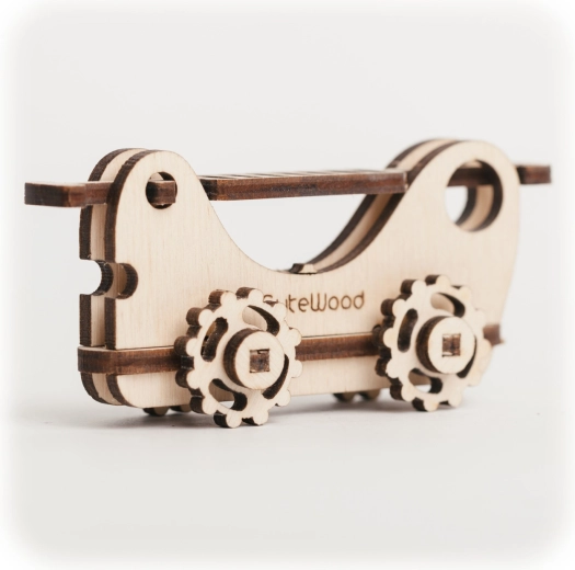 CuteWood træ 3D-puslespil brandbil