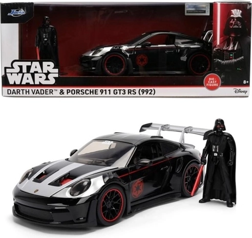 Jada Star Wars Porsche 911 GT3 RS 1:24 med Darth Vader-figur - 1 stk.
