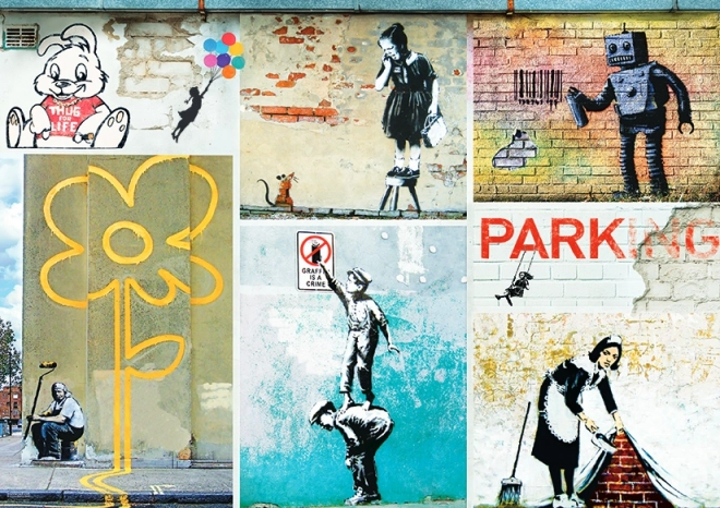 Puslespil EUROGRAPHICS Banksy 1000 brikker