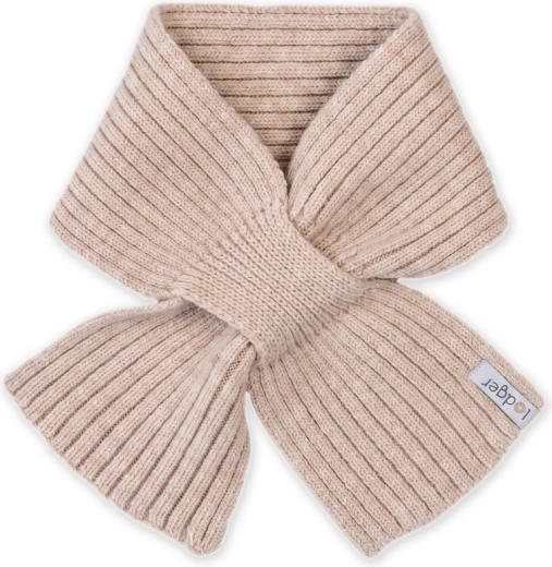 Lodger merino halstørklæde beige