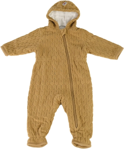 Lodger Skier Empire fleece-heldragt dark honey 0–3 måneder