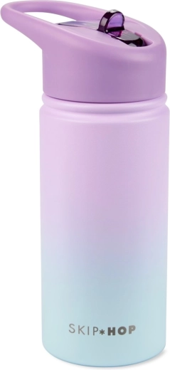 Skip Hop rustfri drikkedunk med sugerør Wander ombré blue 450 ml