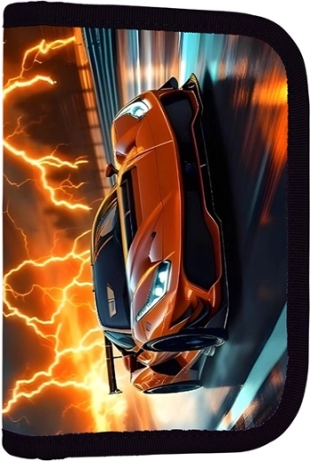 Skolepenalhus med 2 flapper, tomt – bilmotiv