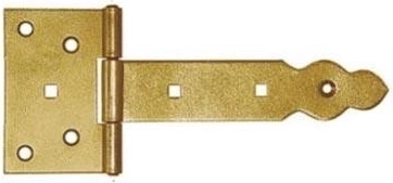 Dekorativt havelågehængsel 150 × 90 × 35 mm, gulgalvaniseret stål