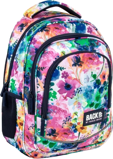 Skole rygsæk BackUP Violet bloom spring flowers 26 l