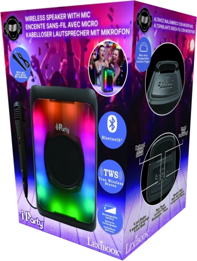 Lexibook Bluetooth-karaokehøjttaler med mikrofon