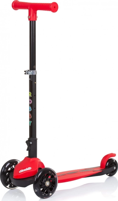 Løbehjul Robby med LED lys Rød