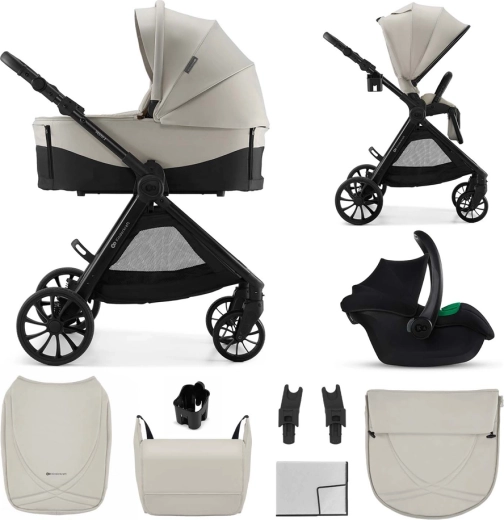 Kinderkraft kombineret barnevogn Vesto 2 3i1 beige