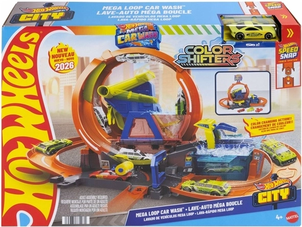 Hot Wheels City Mega-bilvask med loop