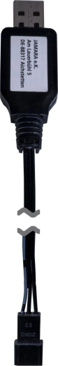 USB-opladningskabel til JCB 1:26 2,4 GHz Demolition-Set-gravemaskine