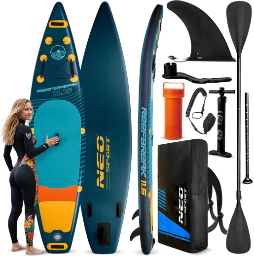 Oppustelig paddleboard Reefbreak 11'6 (350 × 81 × 15 cm) Neo‑Sport sæt