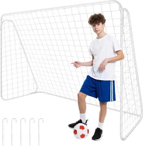 Trizand fodboldmål 213 × 150 × 90 cm med metalkonstruktion og net