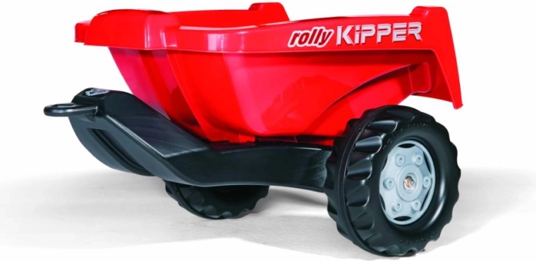 Rød tippende trailer til traktor Kipper