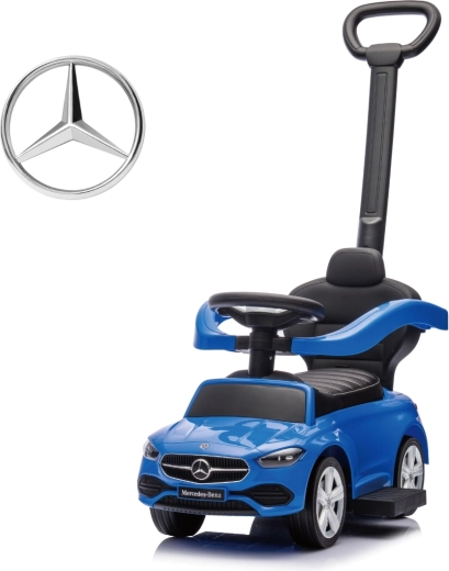 Milly Mally gåbil med styrehåndtag Mercedes-Benz C-Class Deluxe blå