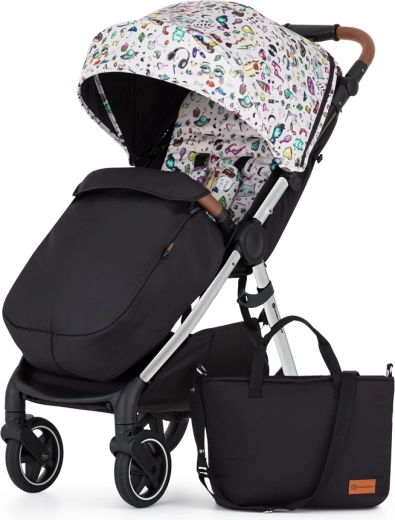 Petite&Mars Royal 3 Silver Limited 100 Tattoo – sportsklapvogn med kaleche og indsats