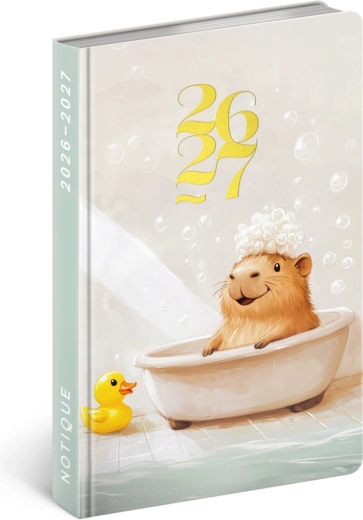 Notique 18-måneders kalender Petito Capybara 2026/2027, 11 × 16 cm