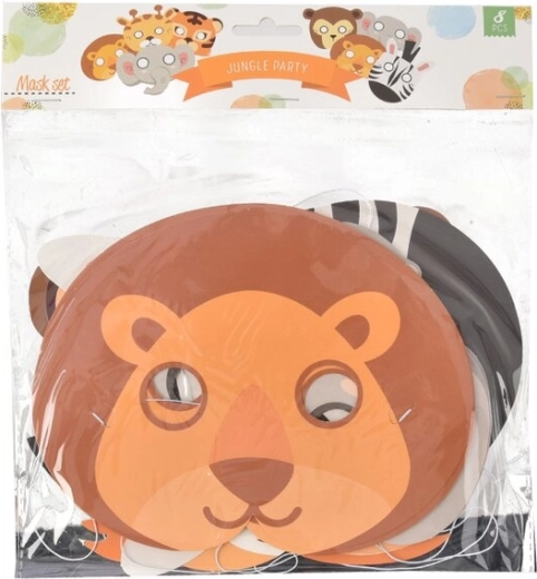 Papirmasker Jungle (8 stk.)