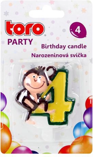 Kagelys tal 4 med abe TORO