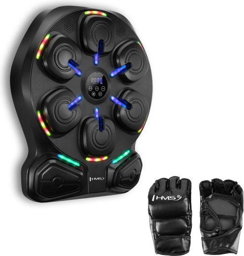 Elektronisk boksepude HMS TB13 med LED, Bluetooth og handsker