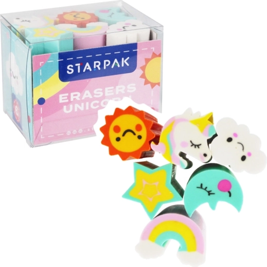 Enhjørninge-viskelæder (pakke med 6 stk.)