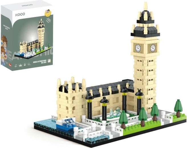 KOCO mini byggesæt Big Ben, 523 dele og 2 figurer