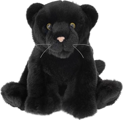 Plys sort panter 25 cm
