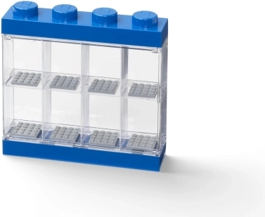 LEGO samlerdisplay til 8 minifigurer, blå