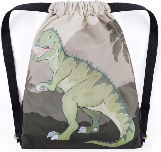 Bagmaster skoletaske til indendørssko og idræt lumi dinosaur