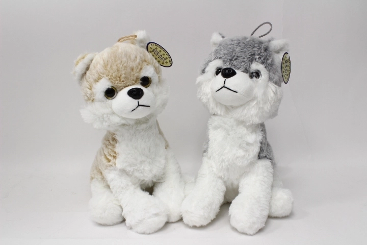Plysset Husky-hund 30 cm - 1 stk.