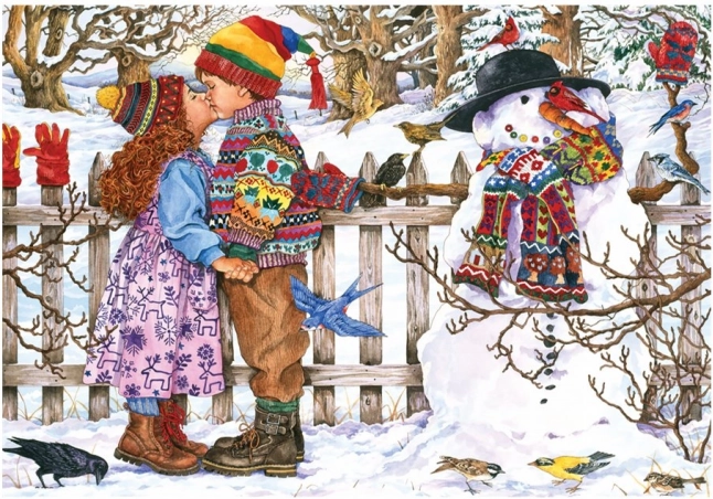 Puslespil Første kys 500 brikker ANATOLIAN