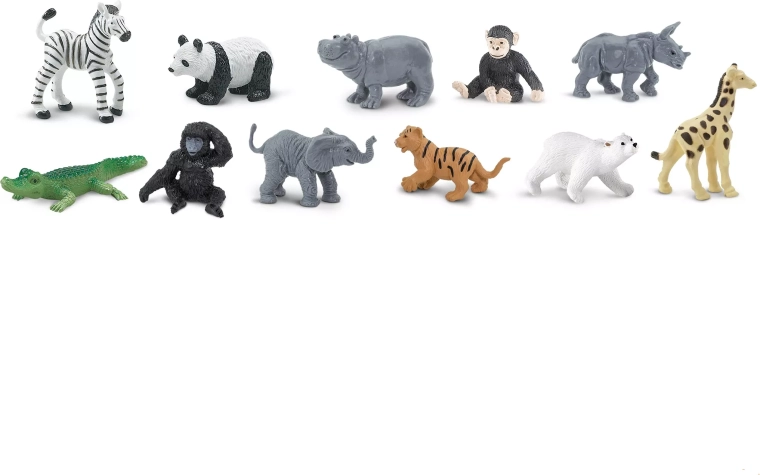 Safari Ltd. dyreunger fra zoo – figursæt