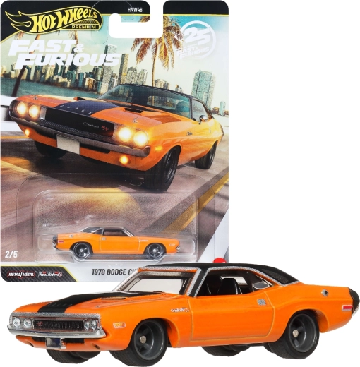 Hot Wheels Premium Fast & Furious 1970 Dodge Challenger R/T - 1 stk.