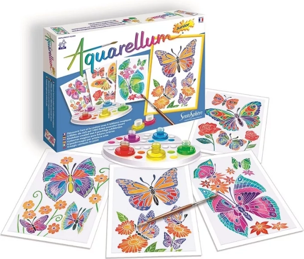 SentoSphere akvareller junior sommerfugle og blomster