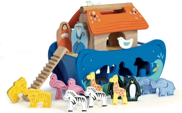 Le Toy Van Indsætningslegetøj Noas ark
