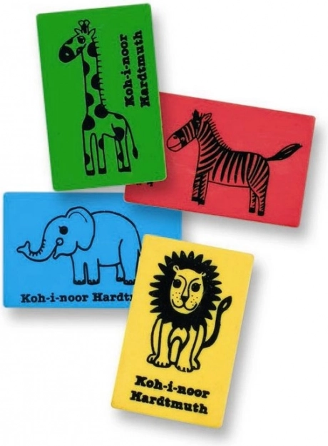 Plastisk viskelæder KOH-I-NOOR Afrika, 1 stk (mix af motiver)