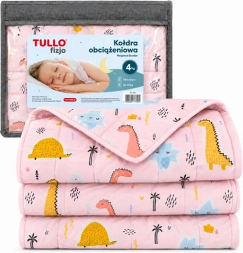 Sensomotorisk tyngdedyne til børn Tullo 4 kg pink - 1 stk.