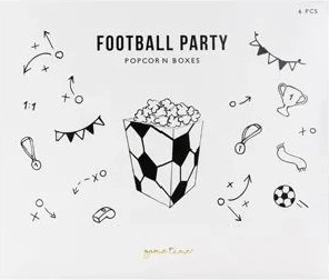 Papiræsker til popcorn Bold (mix af motiver) 7 × 7 × 12 cm