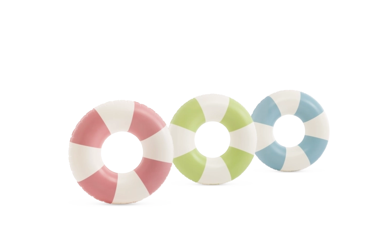 Oppustelig badering Coastal Cabana stribet 91 cm