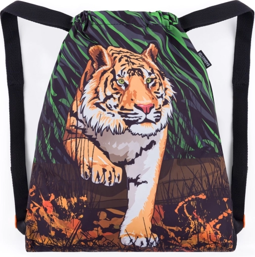 Bagmaster skolerygsæk-pose til indesko og idræt beta 24 b tiger