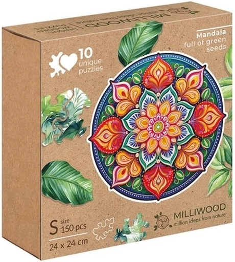 Milliwood Peace Harmony mandala håb – træpuslespil med 150 brikker